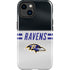 NFL Baltimore Ravens White Striped iPhone 15 Impact Case